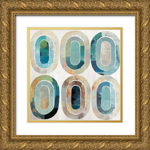 Concentric Emotion III Gold Ornate Wood Framed Art Print with Double Matting by Reeves, Tom