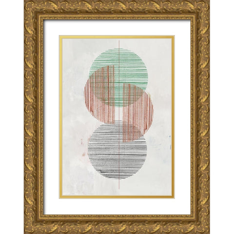 Dialogue Gold Ornate Wood Framed Art Print with Double Matting by Reeves, Tom