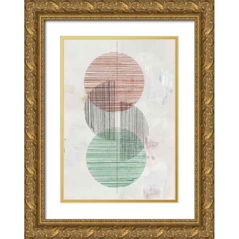 Dialogue Gold Ornate Wood Framed Art Print with Double Matting by Reeves, Tom