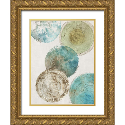 Color of the Thoughts Gold Ornate Wood Framed Art Print with Double Matting by Reeves, Tom