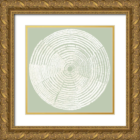 Circles of Life I Gold Ornate Wood Framed Art Print with Double Matting by Reeves, Tom