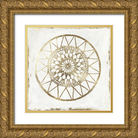 Gilded Star II Gold Ornate Wood Framed Art Print with Double Matting by Reeves, Tom