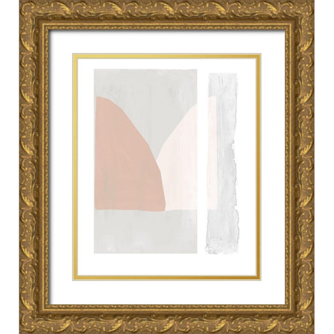 Soft and Light Gold Ornate Wood Framed Art Print with Double Matting by Reeves, Tom
