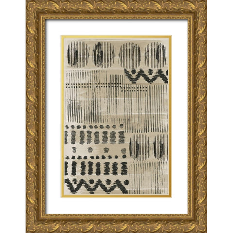 Wool and Silk I Gold Ornate Wood Framed Art Print with Double Matting by Reeves, Tom