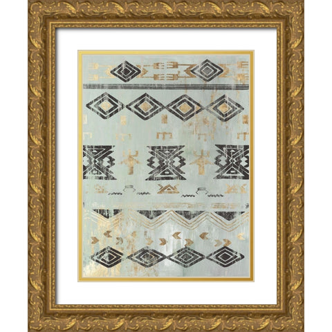 In the Rhythm II Gold Ornate Wood Framed Art Print with Double Matting by Reeves, Tom