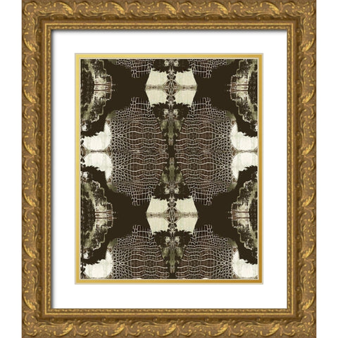 Dragon Presence Gold Ornate Wood Framed Art Print with Double Matting by Reeves, Tom