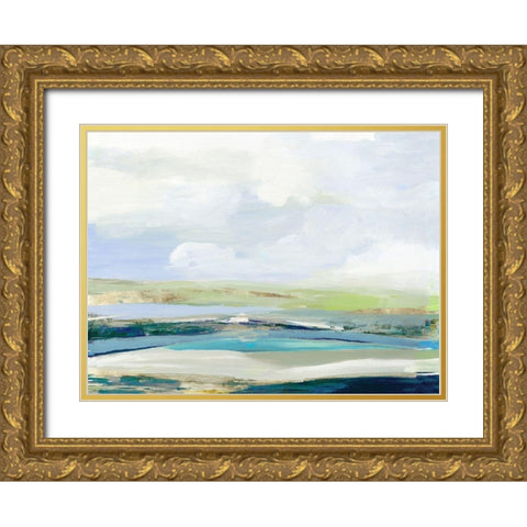Happy Land Gold Ornate Wood Framed Art Print with Double Matting by Reeves, Tom