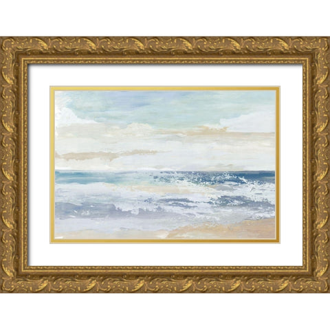 Ocean Salt Gold Ornate Wood Framed Art Print with Double Matting by Reeves, Tom
