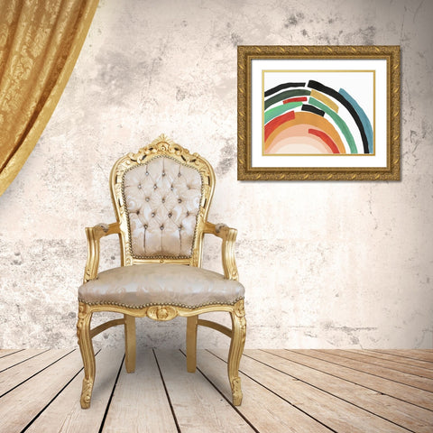 Covered Gold Ornate Wood Framed Art Print with Double Matting by Reeves, Tom