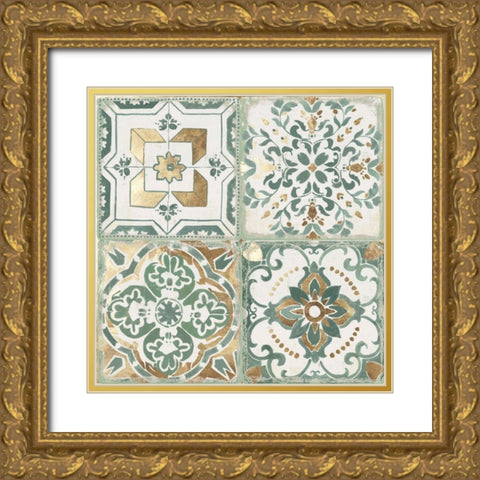 Seagreen Sentinment Gold Ornate Wood Framed Art Print with Double Matting by Reeves, Tom