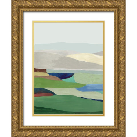 Free Land II Gold Ornate Wood Framed Art Print with Double Matting by Reeves, Tom