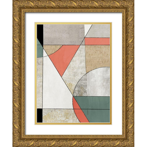 Folding Together I Gold Ornate Wood Framed Art Print with Double Matting by Reeves, Tom