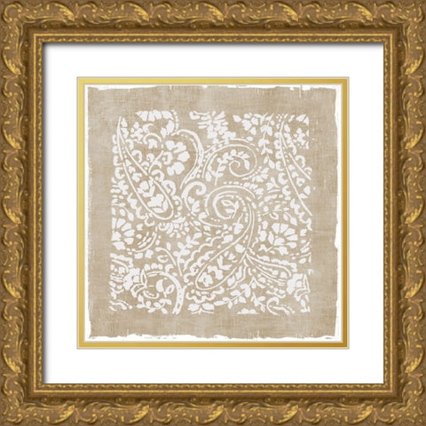 Venetian Lace I Gold Ornate Wood Framed Art Print with Double Matting by Reeves, Tom