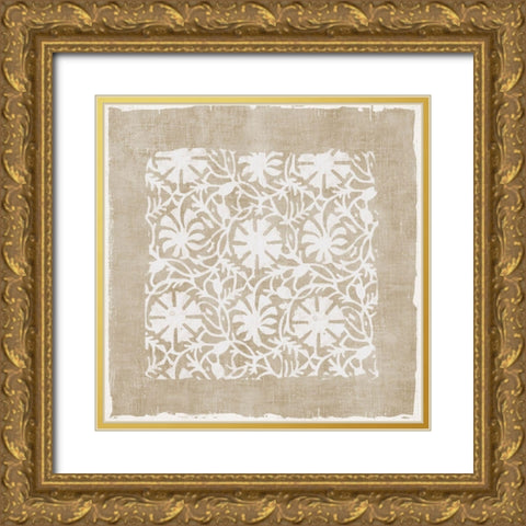 Venetian Lace II Gold Ornate Wood Framed Art Print with Double Matting by Reeves, Tom