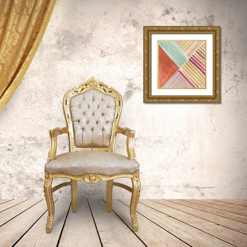 Mikado II Gold Ornate Wood Framed Art Print with Double Matting by Reeves, Tom