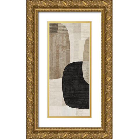 Link II  Gold Ornate Wood Framed Art Print with Double Matting by Reeves, Tom