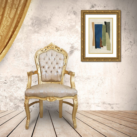 Sync I  Gold Ornate Wood Framed Art Print with Double Matting by Reeves, Tom