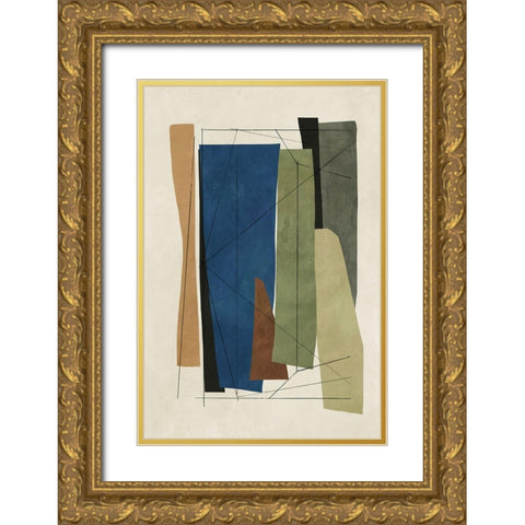 Sync I  Gold Ornate Wood Framed Art Print with Double Matting by Reeves, Tom