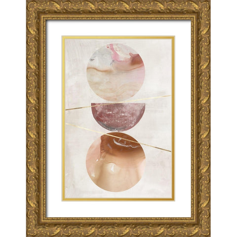 Balance of Blush I  Gold Ornate Wood Framed Art Print with Double Matting by Reeves, Tom