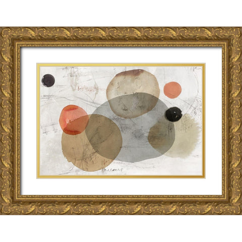 Soft Planets  Gold Ornate Wood Framed Art Print with Double Matting by Reeves, Tom