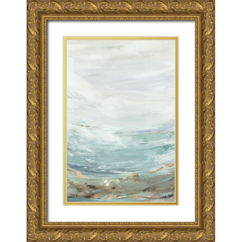 Rhythmic Waters II Gold Ornate Wood Framed Art Print with Double Matting by Reeves, Tom