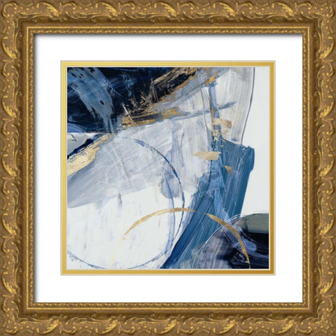 Blue Halo II Gold Ornate Wood Framed Art Print with Double Matting by Reeves, Tom