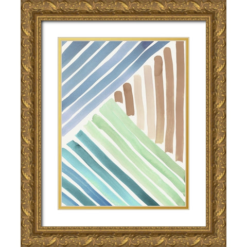 Spectral Symphony II Gold Ornate Wood Framed Art Print with Double Matting by Reeves, Tom