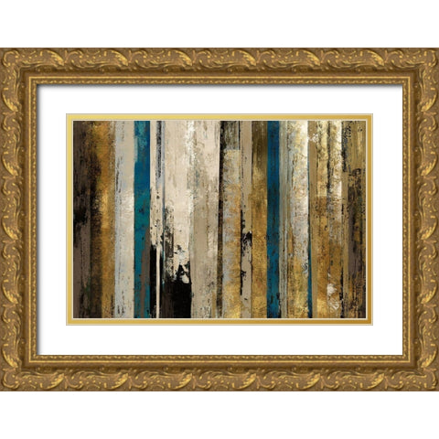 Gold Forest Gold Ornate Wood Framed Art Print with Double Matting by Reeves, Tom