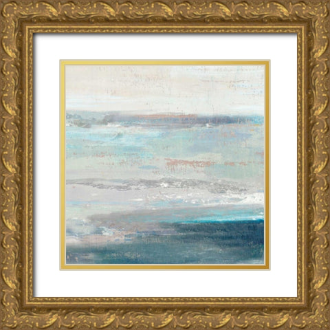 Cabana Waves II Gold Ornate Wood Framed Art Print with Double Matting by Reeves, Tom