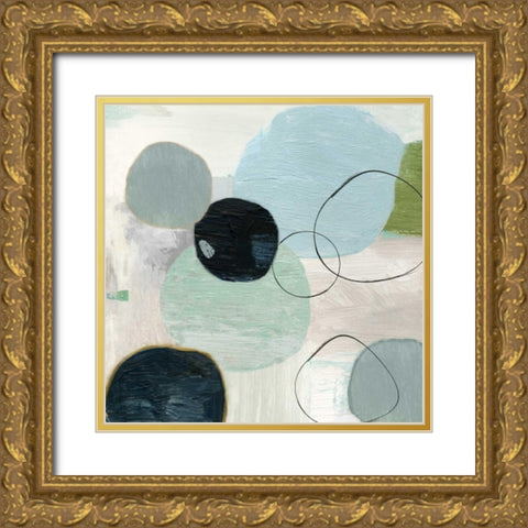 Soft Circle I Gold Ornate Wood Framed Art Print with Double Matting by Reeves, Tom