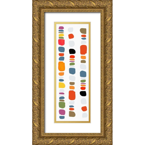 Pebble I Gold Ornate Wood Framed Art Print with Double Matting by Reeves, Tom
