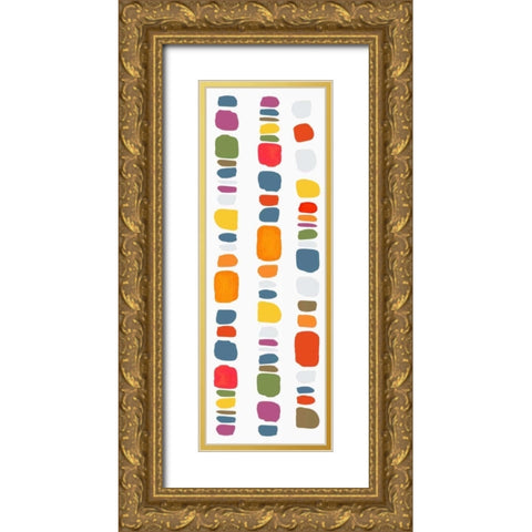 Pebble II Gold Ornate Wood Framed Art Print with Double Matting by Reeves, Tom