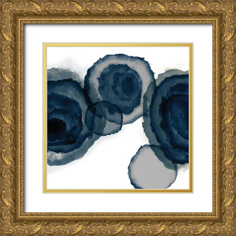 Blotted Ink II  Gold Ornate Wood Framed Art Print with Double Matting by Reeves, Tom