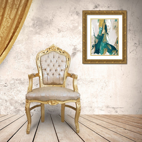 Riviera I Gold Ornate Wood Framed Art Print with Double Matting by Palmer, Ruth