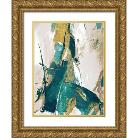 Riviera I Gold Ornate Wood Framed Art Print with Double Matting by Palmer, Ruth