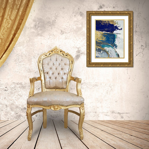 Riviera II Gold Ornate Wood Framed Art Print with Double Matting by Palmer, Ruth