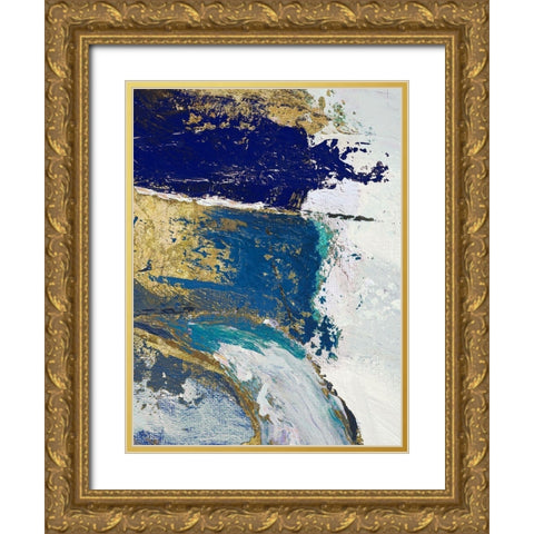 Riviera II Gold Ornate Wood Framed Art Print with Double Matting by Palmer, Ruth