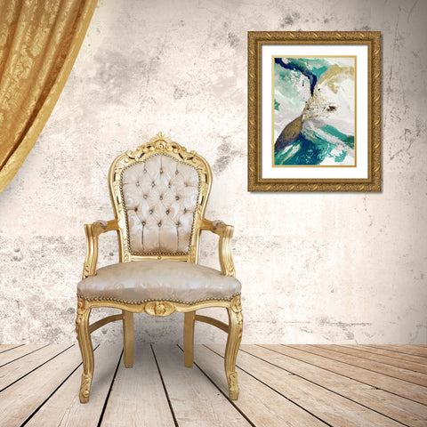 Riviera III Gold Ornate Wood Framed Art Print with Double Matting by Palmer, Ruth