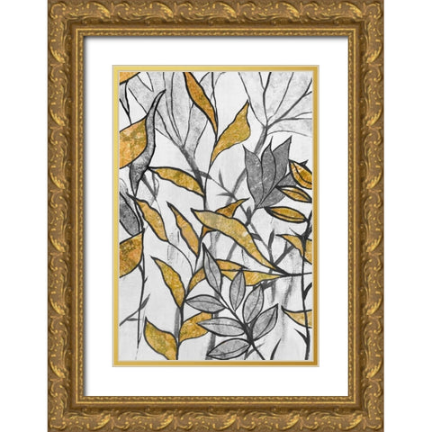 Seedlings III Gold Ornate Wood Framed Art Print with Double Matting by Palmer, Ruther