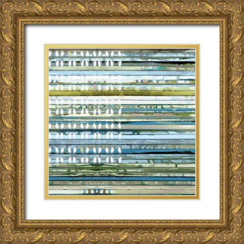 Horizontal Ends Gold Ornate Wood Framed Art Print with Double Matting by Palmer, Ruth