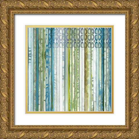 Vertical Ends Gold Ornate Wood Framed Art Print with Double Matting by Palmer, Ruth