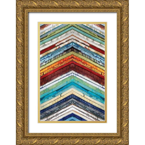 Going Up Gold Ornate Wood Framed Art Print with Double Matting by Palmer, Ruth