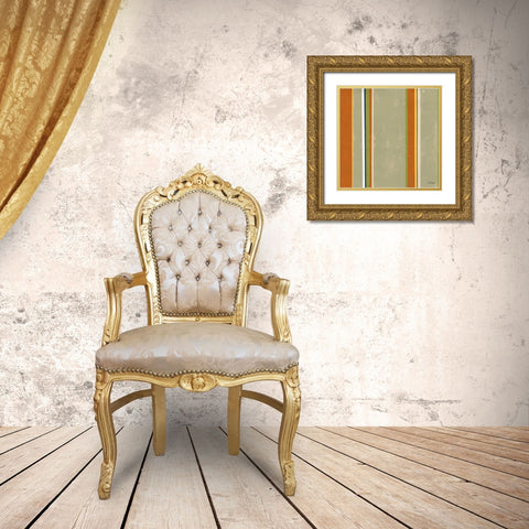Equinox II Gold Ornate Wood Framed Art Print with Double Matting by Linza