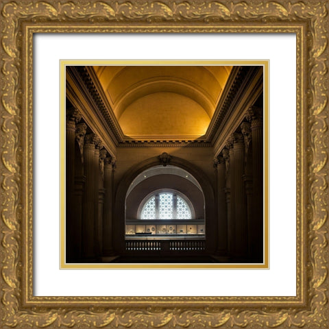 Museum I Gold Ornate Wood Framed Art Print with Double Matting by Schenck, Robert