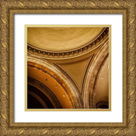 Museum II Gold Ornate Wood Framed Art Print with Double Matting by Schenck, Robert