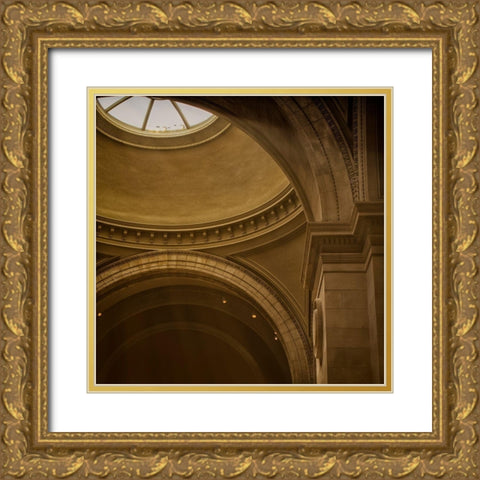 Museum III Gold Ornate Wood Framed Art Print with Double Matting by Schenck, Robert