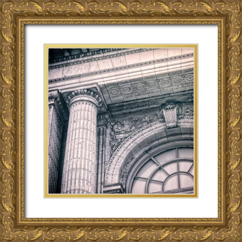 Power II Gold Ornate Wood Framed Art Print with Double Matting by Schenck, Robert