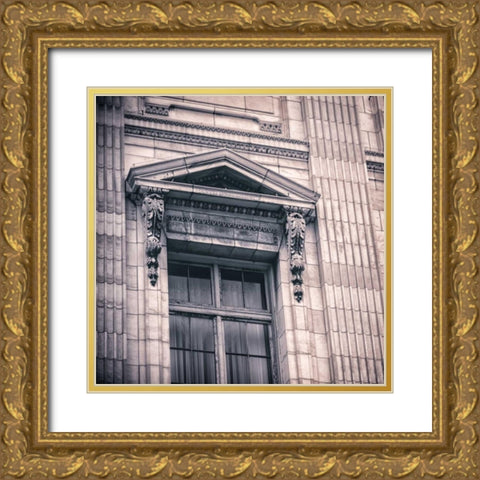 Power III Gold Ornate Wood Framed Art Print with Double Matting by Schenck, Robert