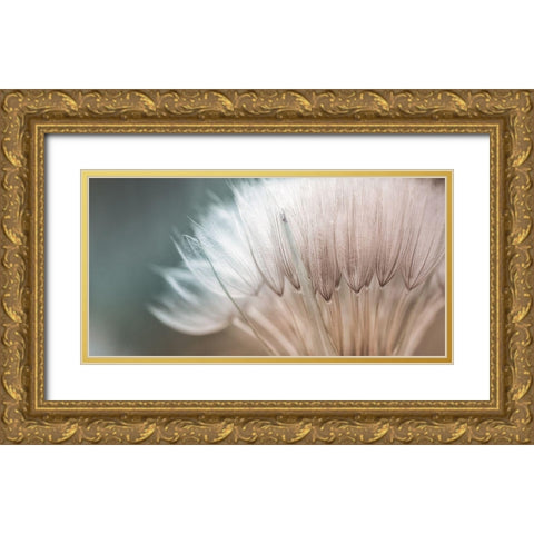 Dalliance I Gold Ornate Wood Framed Art Print with Double Matting by Schenck, Robert