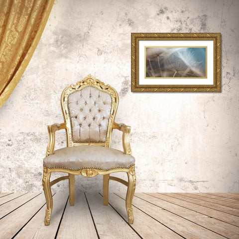 Dalliance II Gold Ornate Wood Framed Art Print with Double Matting by Schenck, Robert